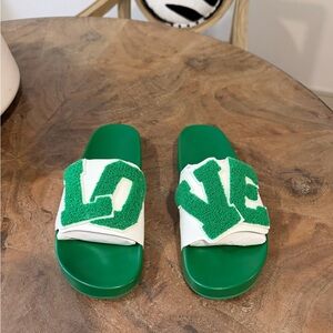 Tory Burch LOVE Slide Chenille size 8 NIB